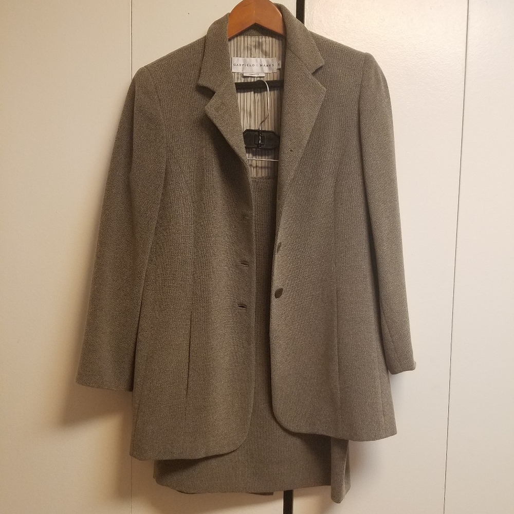 Garfield & Marks Vintage Tweed Skirt Suit Set NWOT